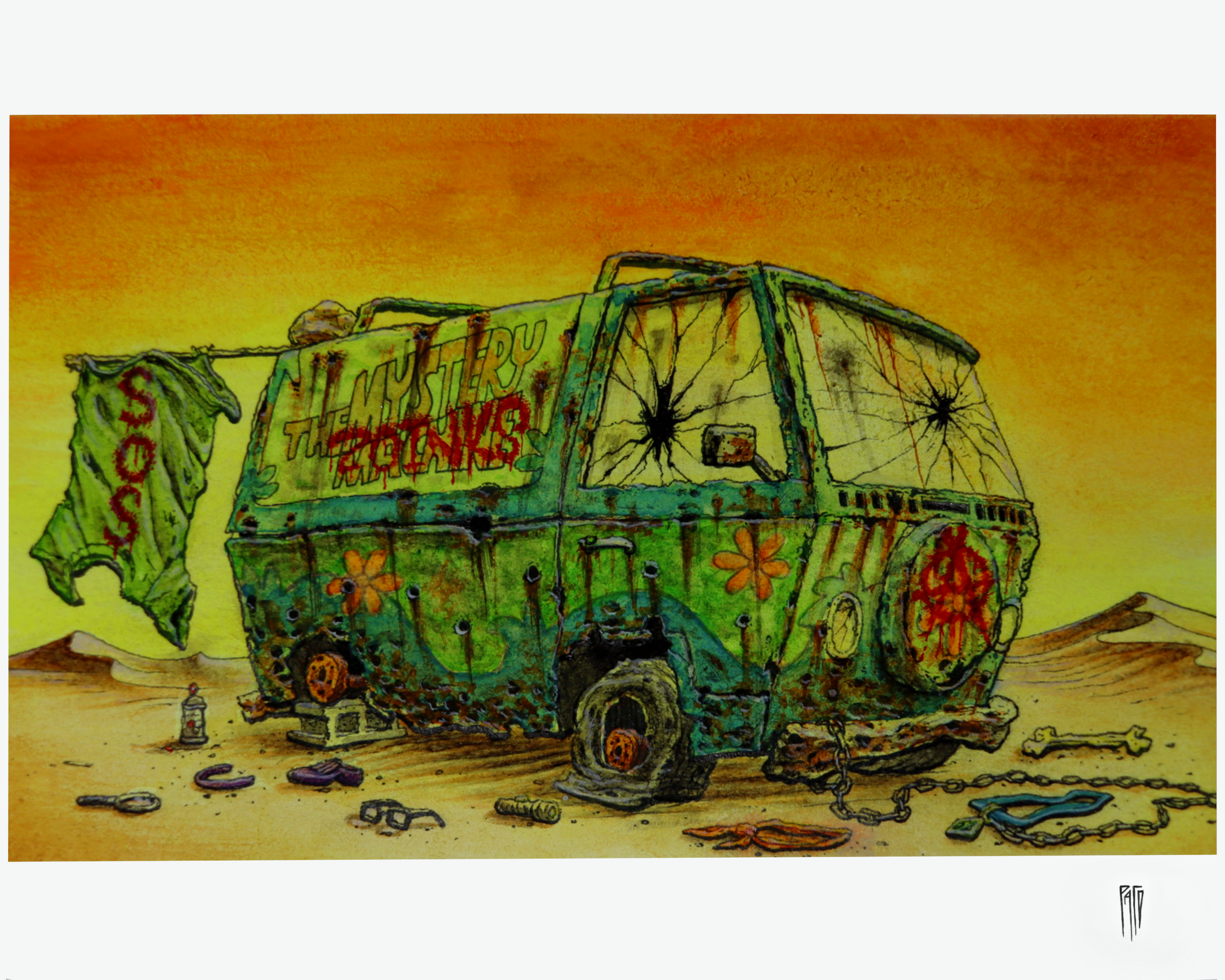Abandoned Mystery Machine Pt. 2 (Print) — The Art of Pacoway